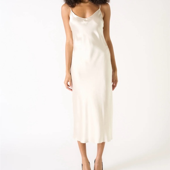 NWOT Sablyn Taylor Slip Dress in Prism (Beige) size XS - Picture 3 of 7